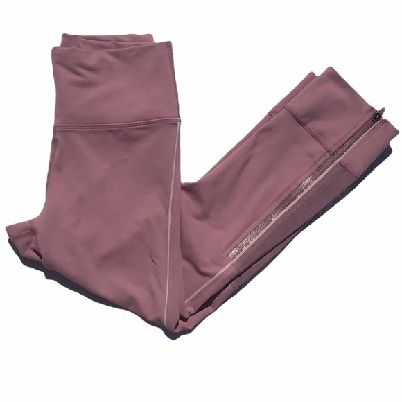 Fabletics Demi Lovato Define High Waisted Capri Zipper Mesh Leggings - Picture 9 of 10